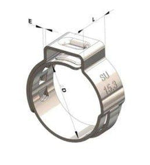 Abraçadeira Radial Inox 14,5 X 12,0 mm (14.5) - Paraiso das Mangueiras