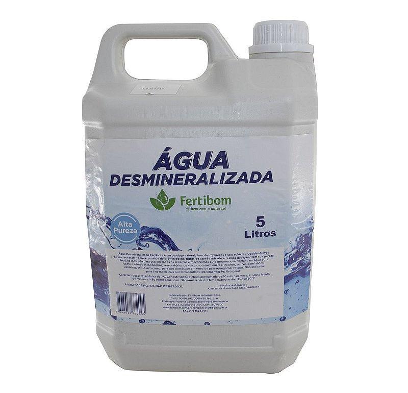 Água Desmineralizada 5 Litros Para Radiadores - Paraiso das Mangueiras