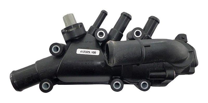 Carcaça Completa Válvula Termostática Courier Zetec Rocam - Paraiso das Mangueiras