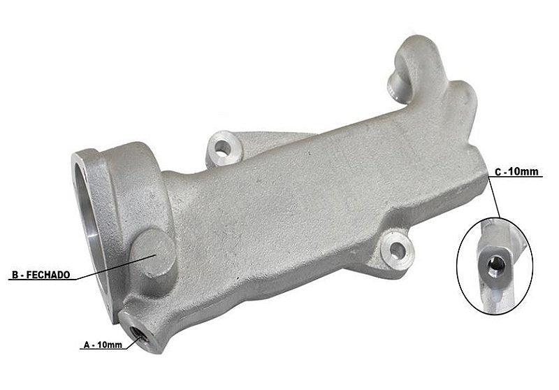 Carcaça Válvula Termostática Astra Kadett Monza S10 52287416 - Paraiso das Mangueiras