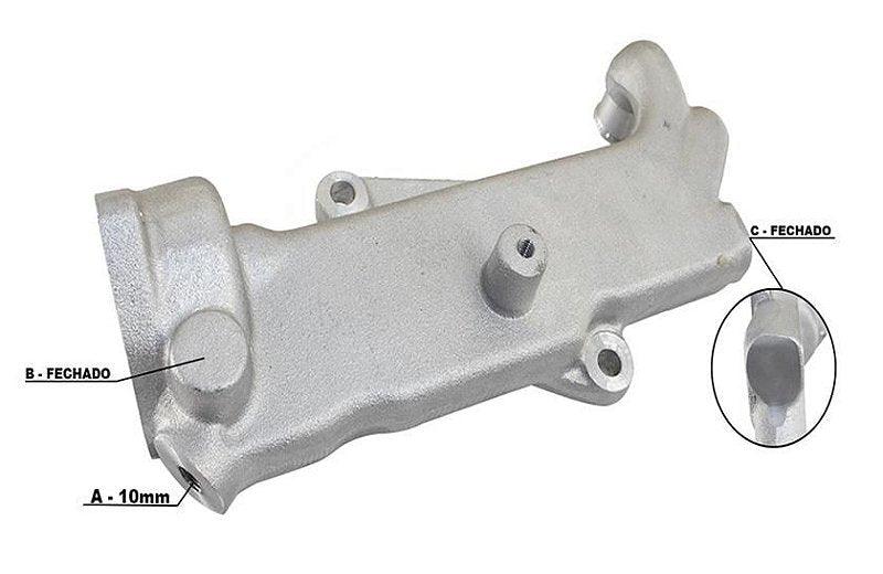 Carcaça Válvula Termostática Astra Kadett Monza S10 52287416 - Paraiso das Mangueiras