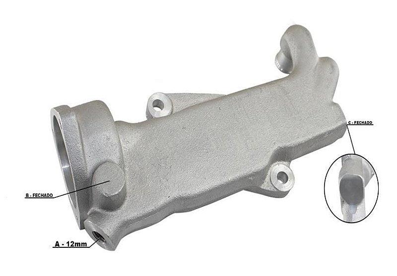 Carcaça Válvula Termostática Astra Kadett Omega S10 52287416 - Paraiso das Mangueiras