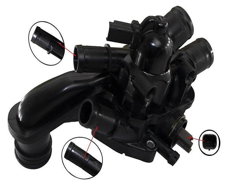 Carcaça Válvula Termostática DS3 DS4 DS5 1.6 16V Thp 13/16 - Paraiso das Mangueiras