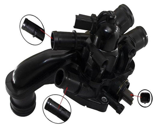 Carcaça Válvula Termostática DS3 DS4 DS5 1.6 16V Thp 13/16 - Paraiso das Mangueiras