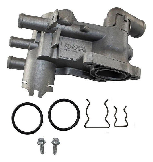 Carcaça Válvula Termostática Gol Saveiro Voyage G5 3 Saídas - Paraiso das Mangueiras