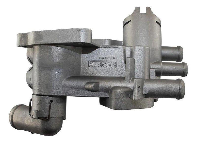 Carcaça Válvula Termostática Gol Saveiro Voyage G5 3 Saídas - Paraiso das Mangueiras