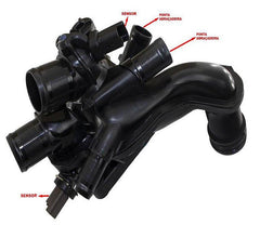 Carcaça Válvula Termostática Peugeot E Citroen Thp - Paraiso das Mangueiras