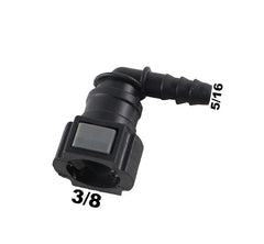 Conector Quick 90 Graus Mangueira Injeção 5/16 Para 3/8 - Paraiso das Mangueiras