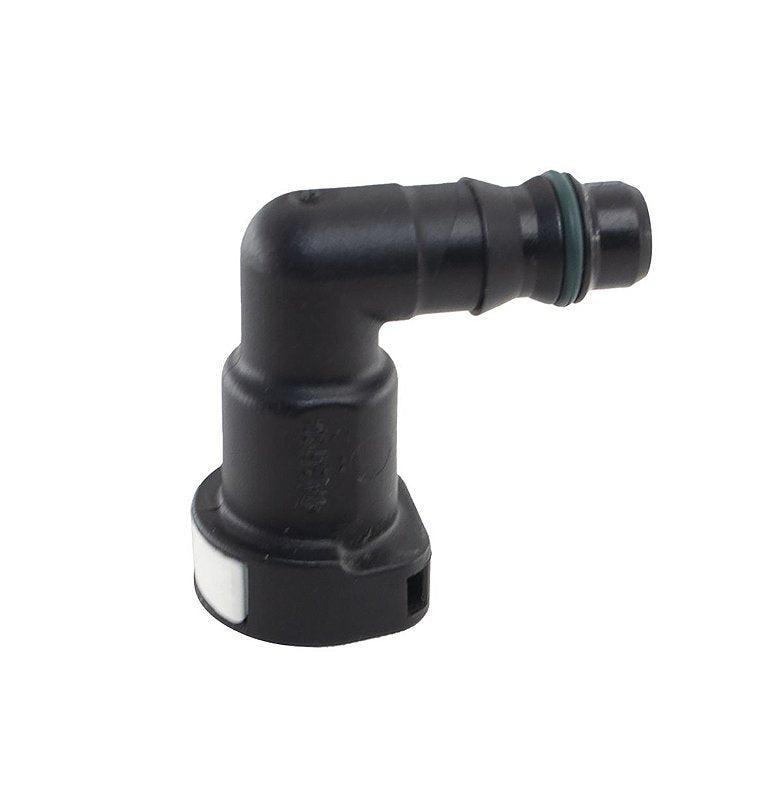 Conector Quick Cotovelo 90 Graus C/Anel 5/16 Para 3/8 - Paraiso das Mangueiras