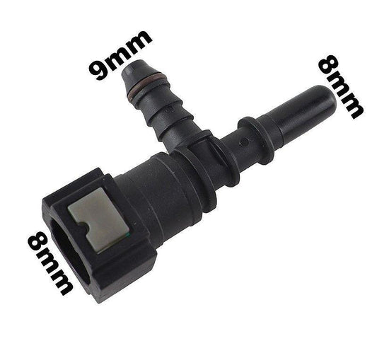 Conector Quick Rapido T 8mm Universal - Paraiso das Mangueiras