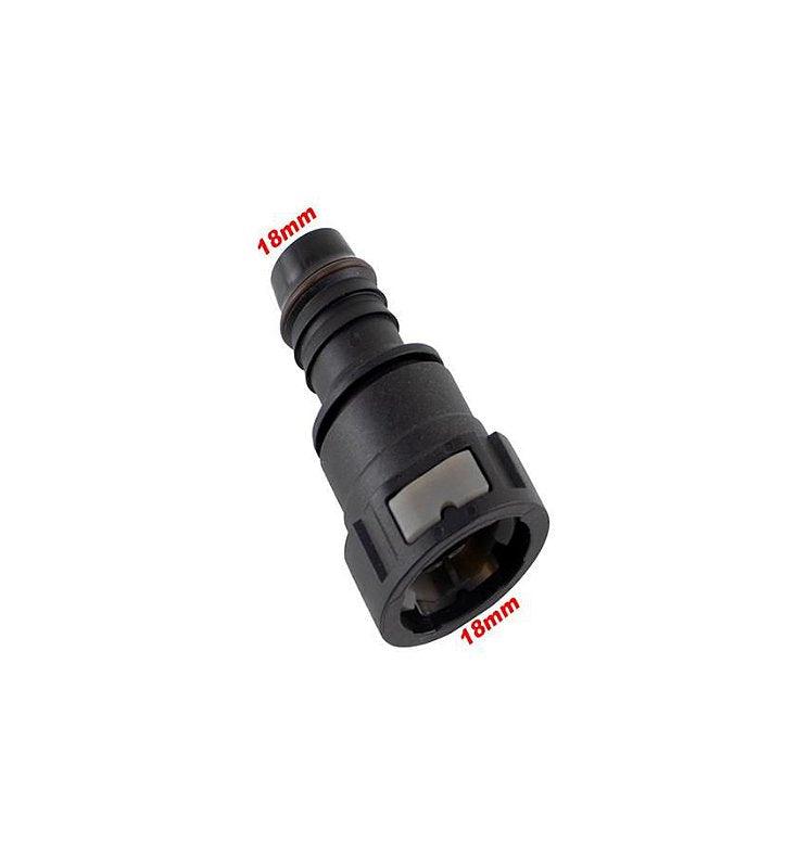 Conector Quick Reto 18mm X 18mm Universal - Paraiso das Mangueiras Conector Quick Reto 18mm X 18mm Universal - Paraiso das Mangueiras