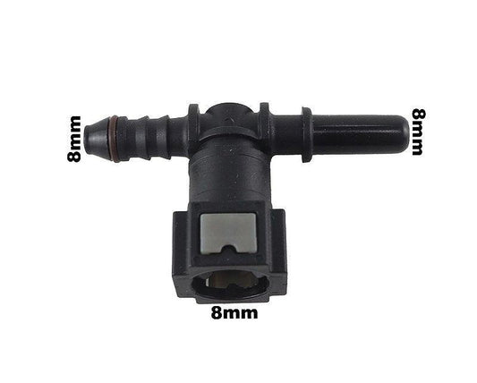Conector Quick T 8mm Universal - Paraiso das Mangueiras
