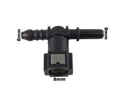 Conector Quick T 8mm Universal - Paraiso das Mangueiras
