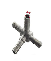 Conexão Adaptação Alumínio Golf 4 saídas 3/8 - Paraiso das Mangueiras