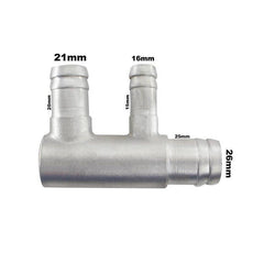 Conexão Alumínio Jetta Golf 20x14x25mm 037122058 - Paraiso das Mangueiras