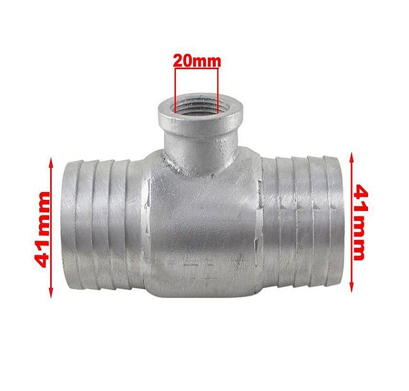 Conexão Mangueira Radiador Adaptação 41mm Cebolão - Paraiso das Mangueiras