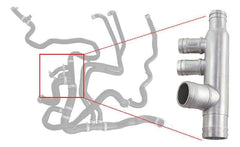 Conexão Mangueira Radiador Duster 2.0 16v F4r 215012744r - Paraiso das Mangueiras