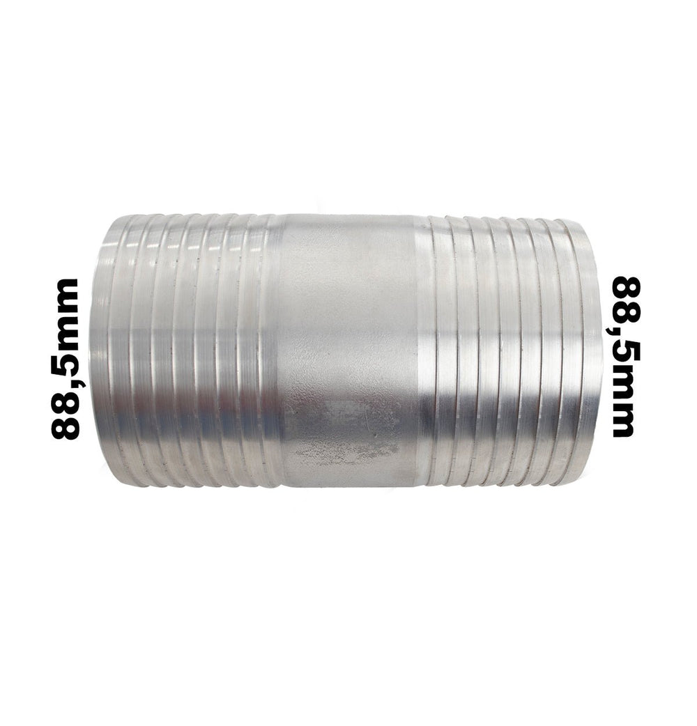 Conexão Nipe 88mm 3 1/2 Polegadas Alumínio Emenda Universal - Paraiso das Mangueiras
