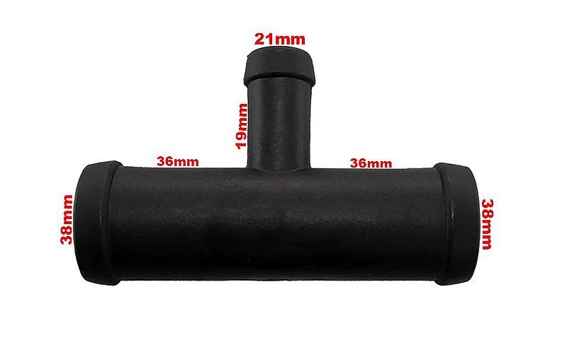 Conexão Plástico T Mangueira Radiador Palio 3 saídas - Paraiso das Mangueiras