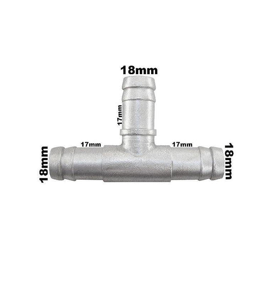 Conexão T Adaptação Emenda 16x16x16mm em Alumínio - Paraiso das Mangueiras