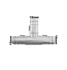 Conexão T Adaptação Emenda 16x16x16mm em Alumínio - Paraiso das Mangueiras