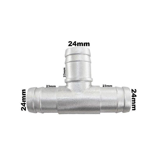 Conexão T Adaptação Emenda 7/8 22x22x22mm em Alumínio - Paraiso das Mangueiras