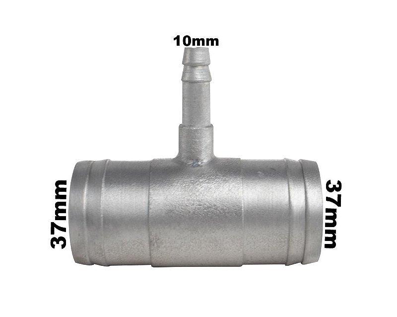 Conexão T Alumínio 37X37X10 Universal - Paraiso das Mangueiras