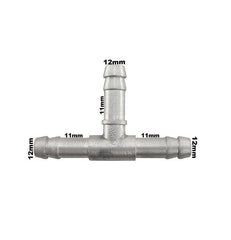 Conexão T Alumínio Mangueira Adaptação 3/8 9,5mm Universal - Paraiso das Mangueiras