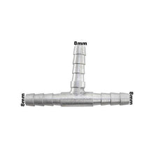 Conexão T Alumínio Mangueira Adaptação 5/16 9mm Universal - Paraiso das Mangueiras