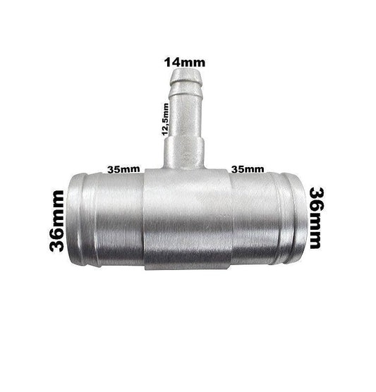 Conexão T Aluminio Radiador Adaptação 35x13x35 - Paraiso das Mangueiras