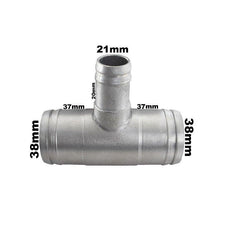 Conexão T Aluminio Radiador Adaptação 37x20x37mm Universal - Paraiso das Mangueiras