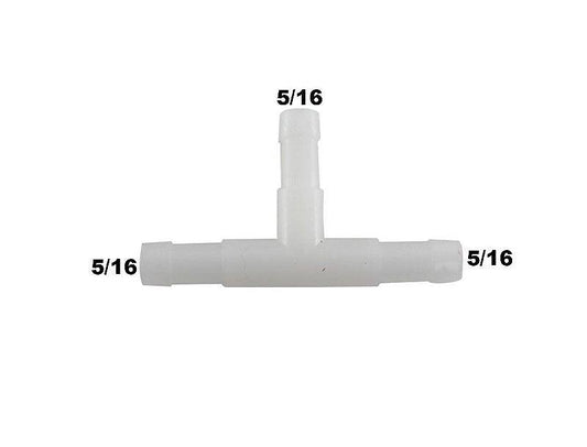 Conexão T Plastico 5/16 8mm Adaptação Universal - Paraiso das Mangueiras