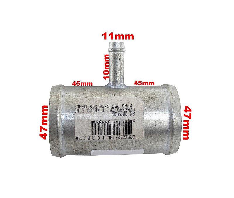 Conexao T Saída Fina Mangueira Radiador Caravan Opala - Paraiso das Mangueiras