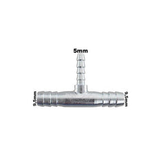 Conexão Tee Aluminio Redução Adaptação (5/16x5/16 x1/4) - Paraiso das Mangueiras