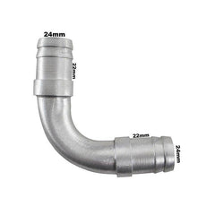 Cotovelo Adaptação Alumínio Mangueira 7/8 22mm Universal - Paraiso das Mangueiras