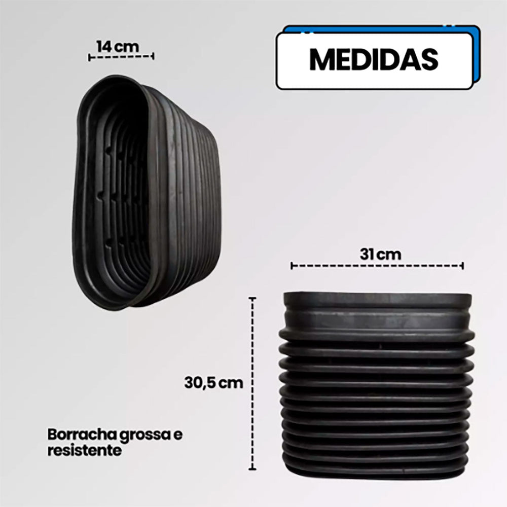 Fole Sanfona Ligação Filtro De Ar Caminhão Vw Constellation - Paraiso das Mangueiras