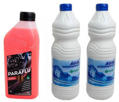 Kit 1 Aditivo Paraflu Concentrado + 2 Águas Desmineralizadas - Paraiso das Mangueiras