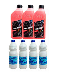 Kit 3 Aditivo Paraflu Concentrado + 4 Águas Desmineralizada - Paraiso das Mangueiras
