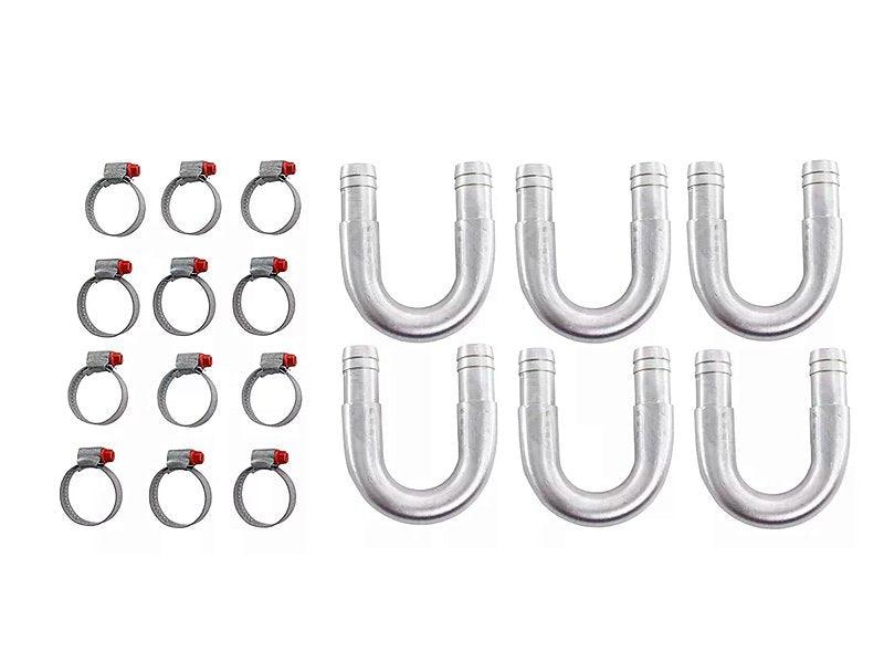 Kit 6 Tubo Aluminio U Isolar Ar Quente Adaptador Universal - Paraiso das Mangueiras