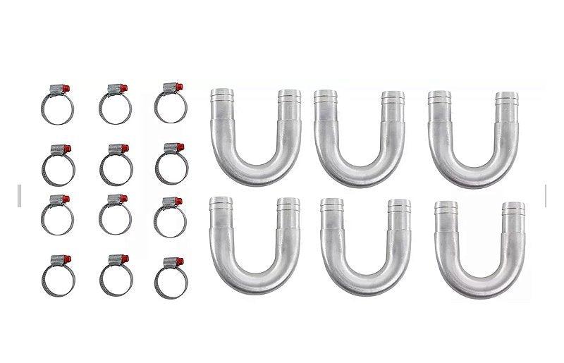 Kit 6 Tubo Aluminio U Isolar Ar Quente Universal 19mm - Paraiso das Mangueiras