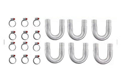 Kit 6 Tubo Aluminio U Isolar Ar Quente Universal 19mm - Paraiso das Mangueiras