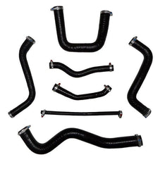 Kit 7 Mangueiras Silicone Gol Ap 1.6 1.8 Quadrado Cor Preta - Paraiso das Mangueiras