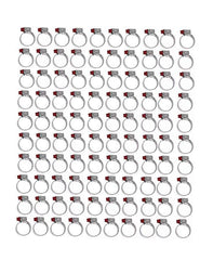 Kit Abraçadeiras 100 Peças Mangueira Ar Quente 19 - 27 Suprens - Paraiso das Mangueiras
