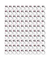 Kit Abraçadeiras 100 Peças Micro Carbono 12 - 16 Marca Suprens - Paraiso das Mangueiras