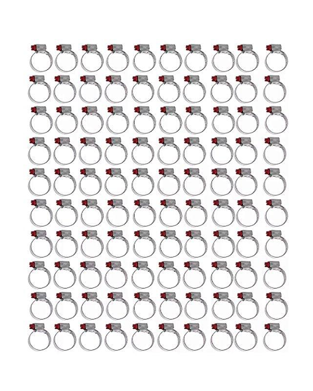 Kit Abraçadeiras 100 Peças Micro Carbono 13 - 19 Marca Suprens - Paraiso das Mangueiras