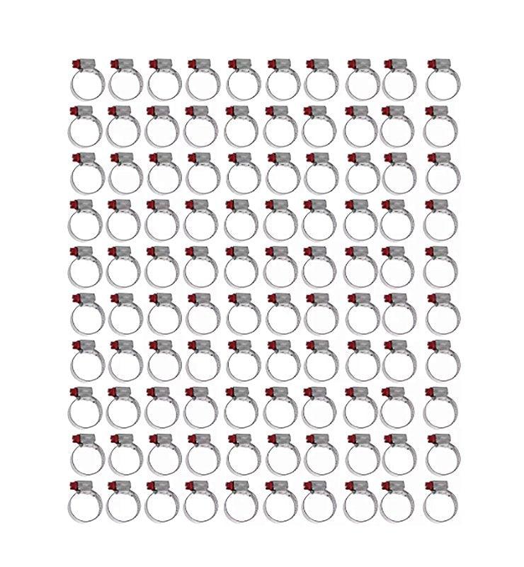 Kit Abraçadeiras 100 Peças Micro Carbono 22 - 32 Marca Suprens - Paraiso das Mangueiras