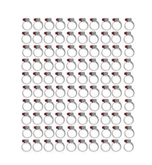 Kit Abraçadeiras 100 Peças Micro Carbono 32 - 44 Marca Suprens - Paraiso das Mangueiras