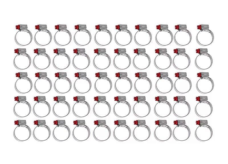 Kit Abraçadeiras 100 Peças Micro Carbono 38 - 51 Marca Suprens - Paraiso das Mangueiras