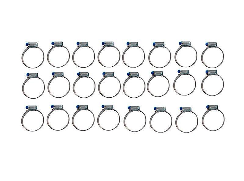 Kit Abraçadeiras 24 Peças Micro Carbono 38 - 51 Marca Suprens - Paraiso das Mangueiras