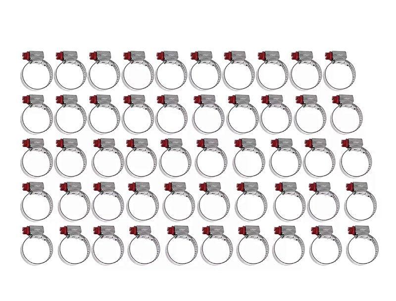 Kit Abraçadeiras 50 Peças Micro Carbono 12 - 16 Marca Suprens - Paraiso das Mangueiras